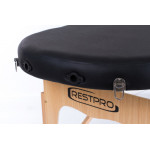 RestPro Classic Oval 2 Black Κρεβάτι "LUX" Μασάζ Φυσικοθεραπείας Βαλίτσα